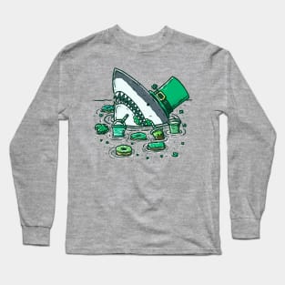 St Patricks Day Sweets Shark Long Sleeve T-Shirt